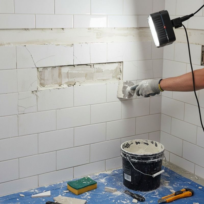 Bathroom Tile Repair detail